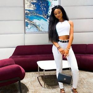 White Denim Skinny Jeans